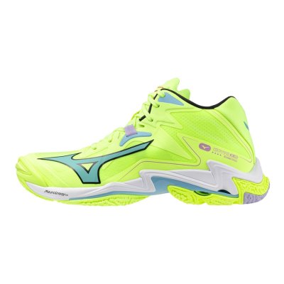 Zapatillas Para Voleibol Mizuno WAVE Lightning Z8 Mid Hombre - Verdes Amarillos - Chile M514JBZWTM